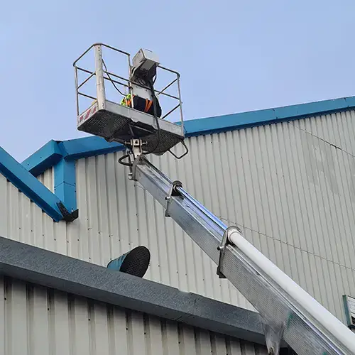 High access machinery for roof repairs